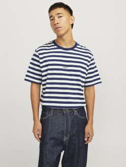 Jack Jones Vesterbro New Strıpe Erkek Tişört 12265748
