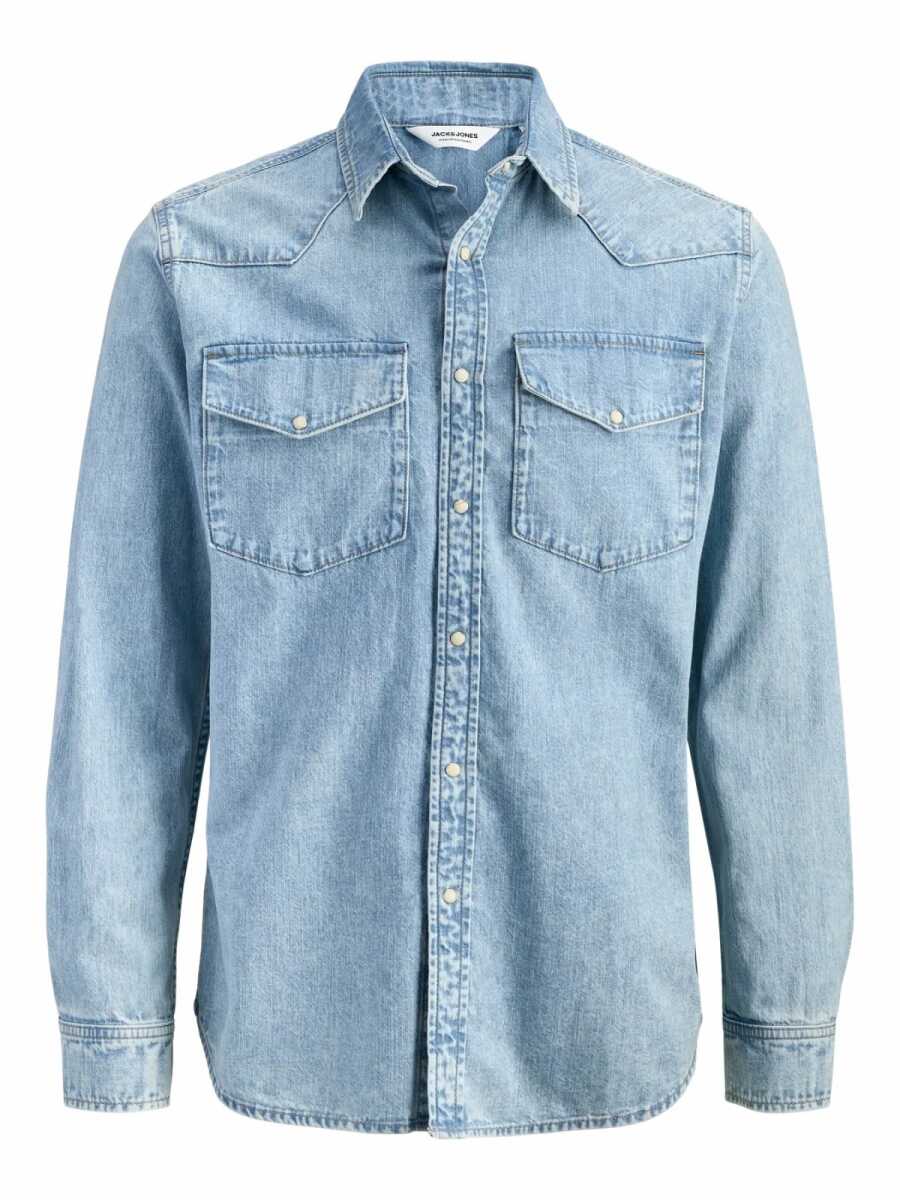Jack Jones Western Erkek Jean Gömlek 12289219 - 5