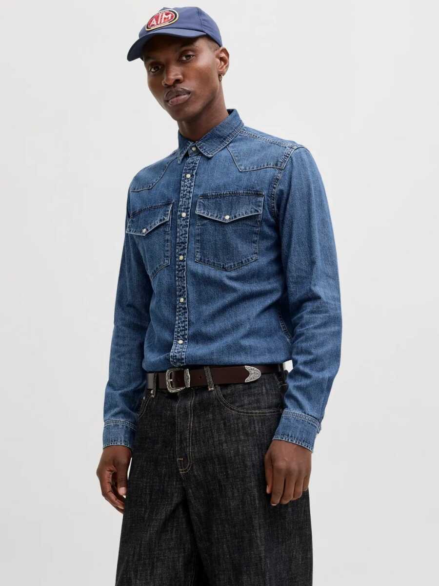 Jack Jones Western Erkek Jean Gömlek 12289219
