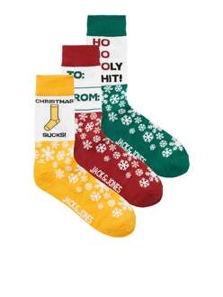 Jack Jones Xmas Gıft 3 Lü paket Erkek Çorap 12246162 