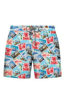 John Frank All Over Prınted Erkek Deniz Şortu JFSSSW81-PULI 