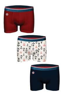 John Frank Marın Üçlü Paket Erkek Boxer JF3BM11 