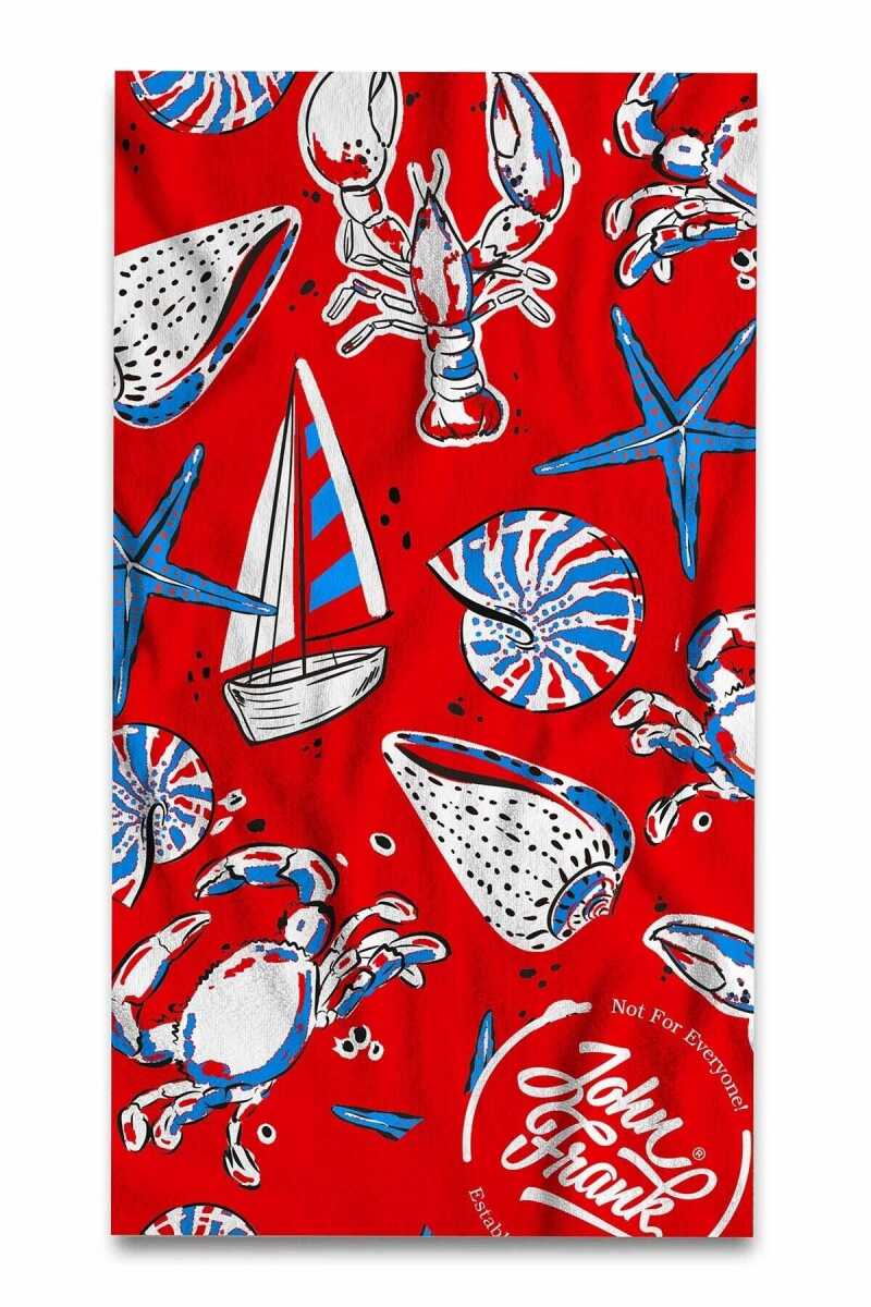 John Frank Unisex Plaj Havlusu JFSS24TW24-UNDERSEA
