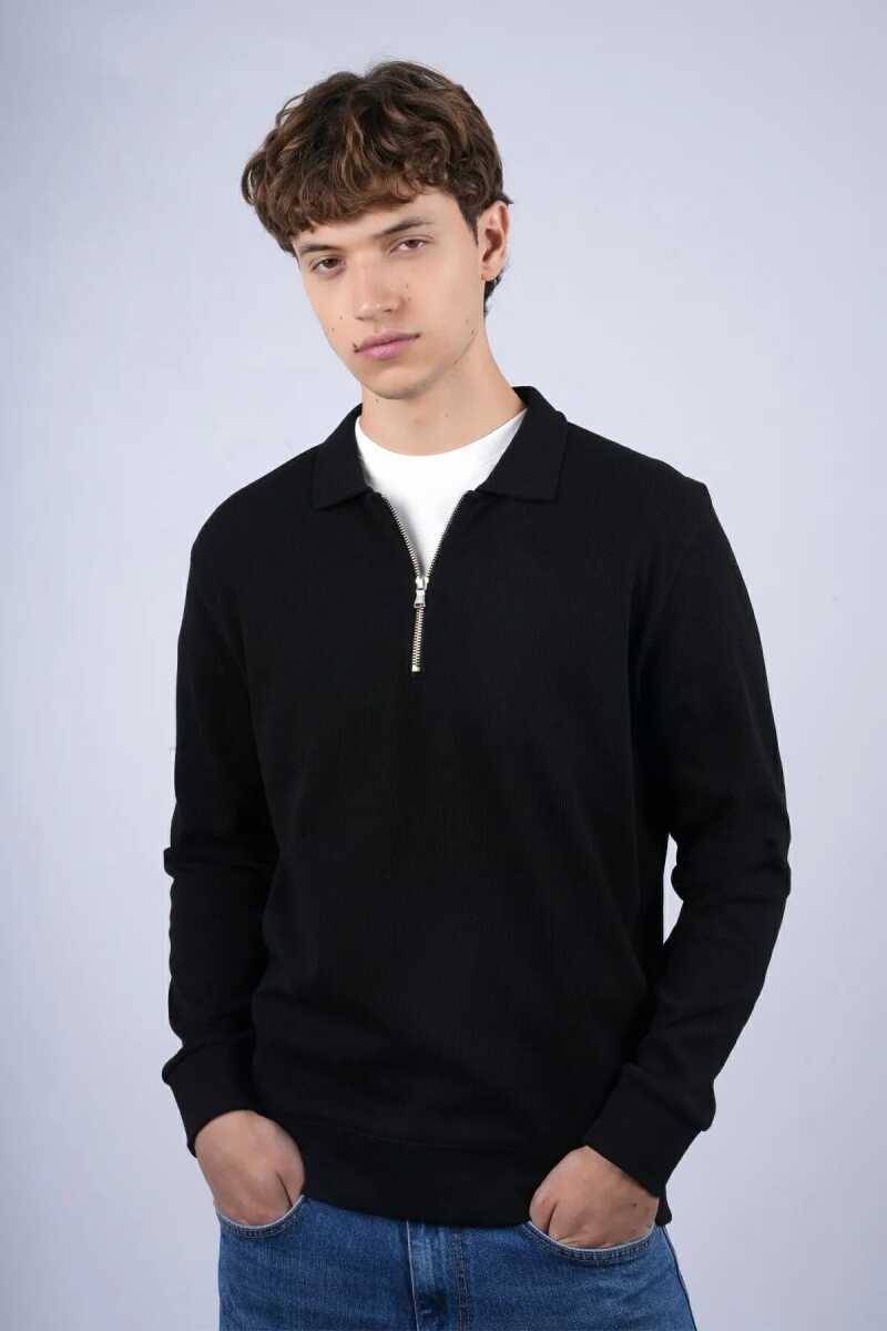 Jsco 6530 Js Polo Yaka Fermuarlı Waffle Erkek Sweat - 4