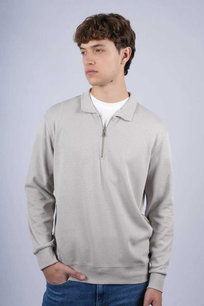 Jsco 6530 Js Polo Yaka Fermuarlı Waffle Erkek Sweat - 3