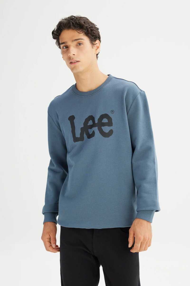 Lee Bisiklet Yaka Erkek Sweatshirt L80XTJTG - 1