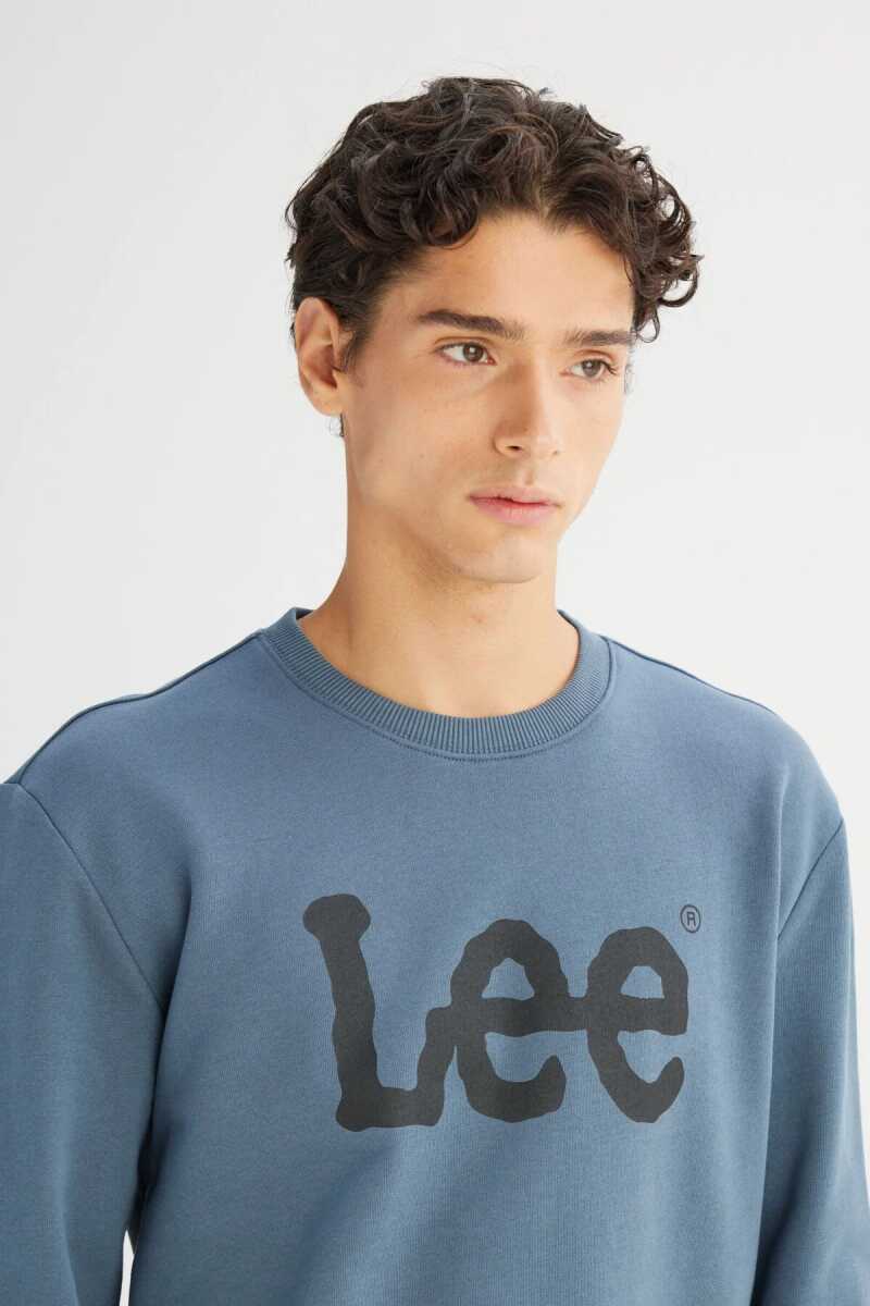 Lee Bisiklet Yaka Erkek Sweatshirt L80XTJTG - 4