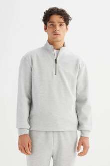 Lee Erkek Pike Interlock Half Zip Sweatshirt L252031236 