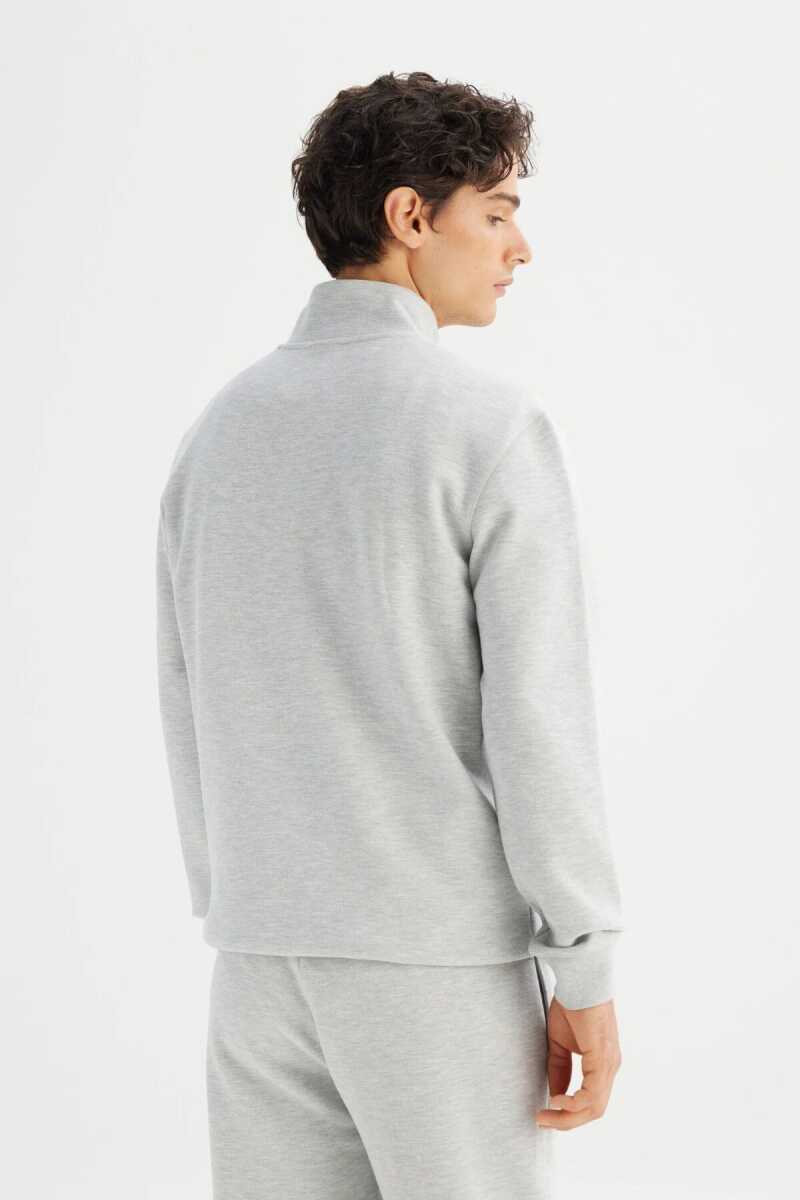 Lee Erkek Pike Interlock Half Zip Sweatshirt L252031236 - 5