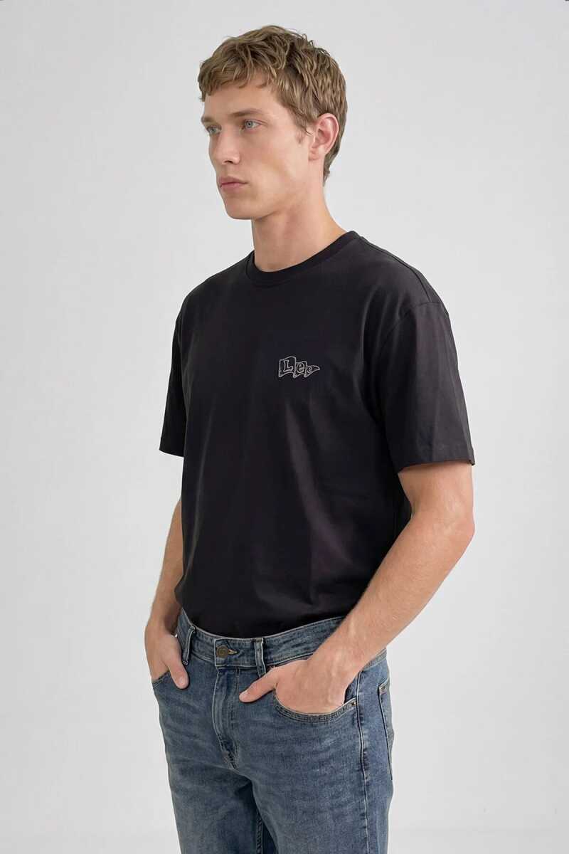 Lee Grafik Logo Erkek T-shirt LN388680003 (1)