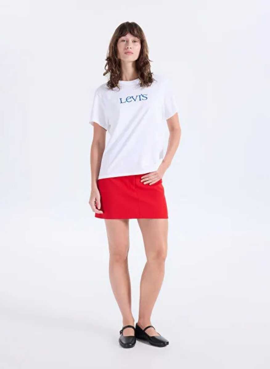 Levi's Gr Favorıte Tee Club Serıf Kadın Beyaz Tişört 008BX-0012 (1)
