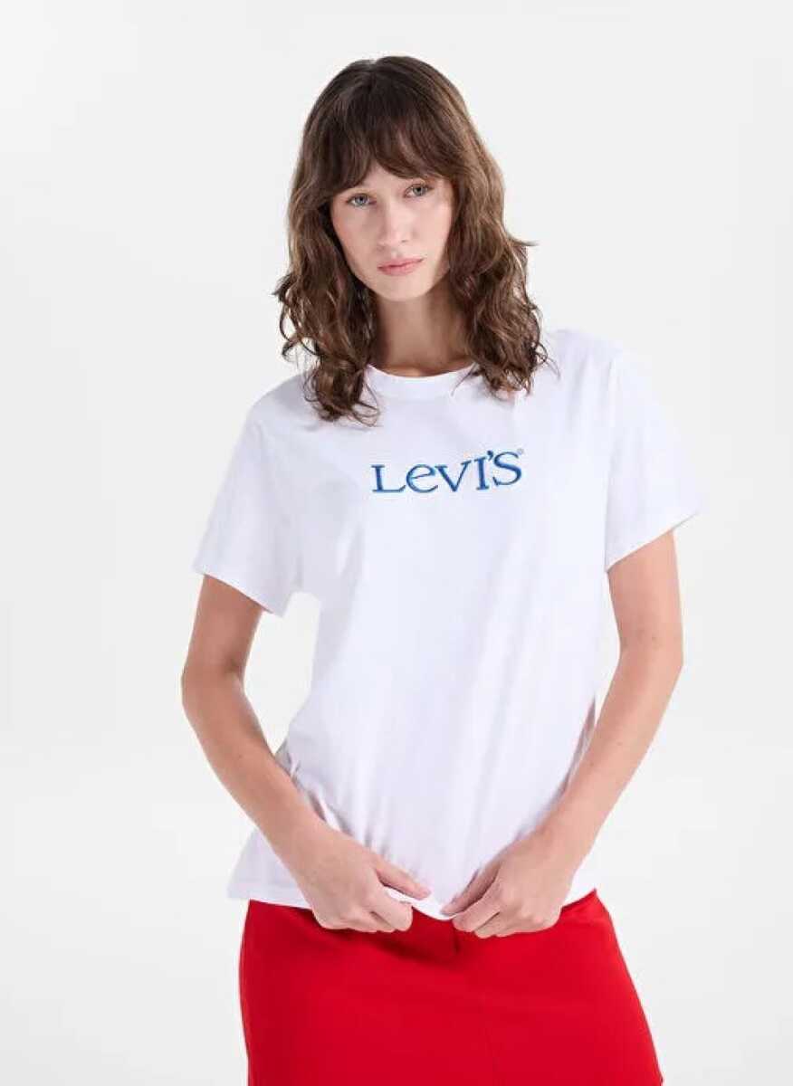 Levi's Gr Favorıte Tee Club Serıf Kadın Beyaz Tişört 008BX-0012 - 3