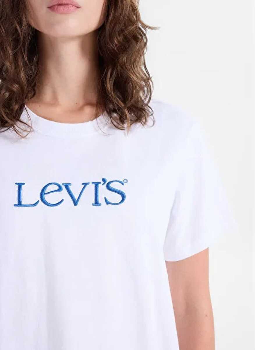 Levi's Gr Favorıte Tee Club Serıf Kadın Beyaz Tişört 008BX-0012 - 4