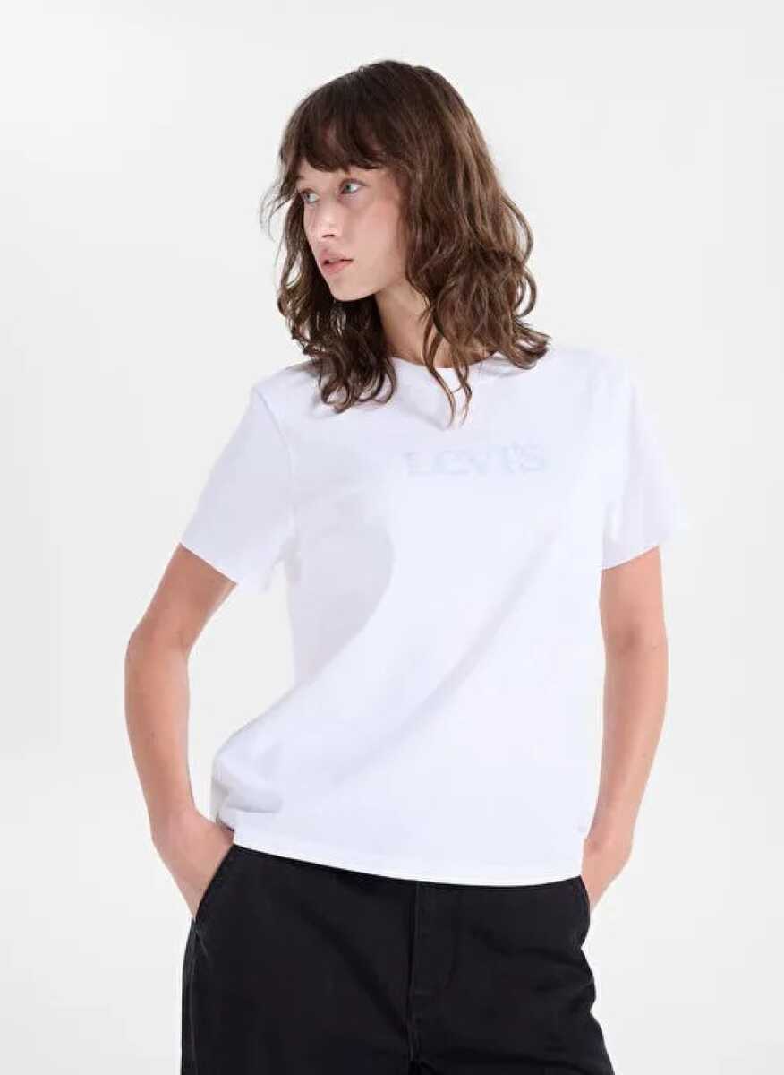 Levi's Gr Favorıte Tee Rhınestone Club Logo Kadın Beyaz Tişört 008BX-0008 - 3