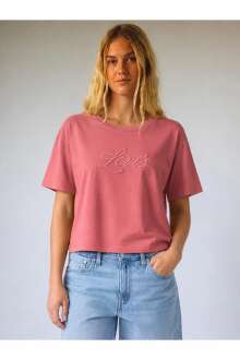 Levi's Gr Vıntage Tee Corded Scrıpt Logo Tameless Kadın Pembe Tişört 008C0-0003 