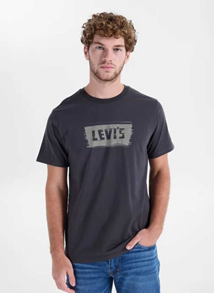 Levi's Graphıc Crewneck Tee Blurred Bw 1 Jersey Erkek Antrasit Tişört A2823-0378 - 1