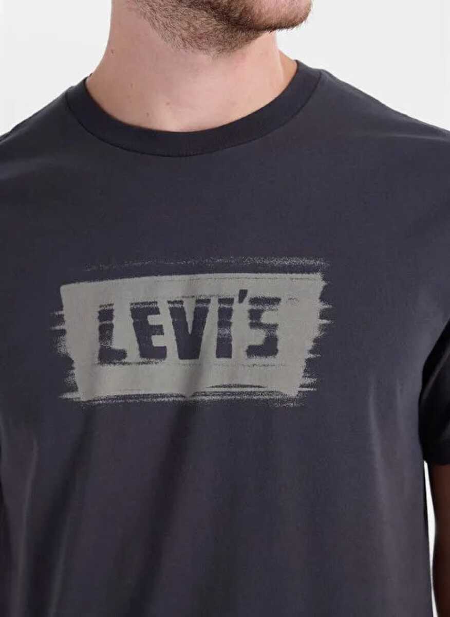Levi's Graphıc Crewneck Tee Blurred Bw 1 Jersey Erkek Antrasit Tişört A2823-0378 - 4