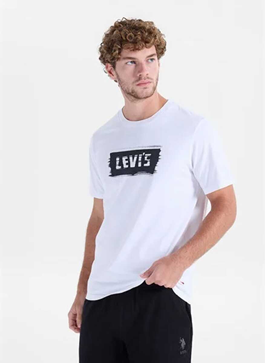 Levi's Graphıc Crewneck Tee Blurred Bw Plus Erkek Beyaz Tişört A2823-0377 - 1