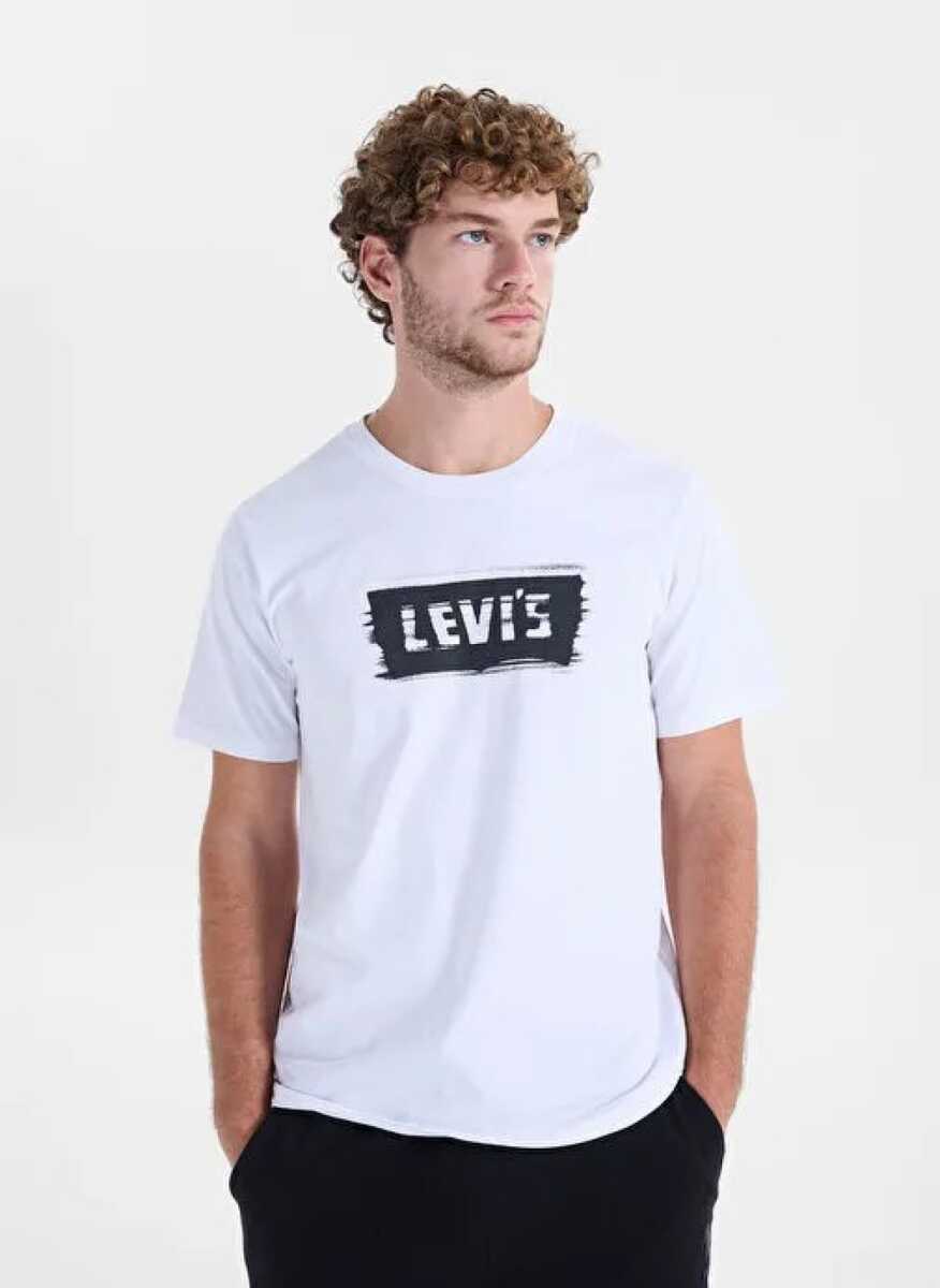Levi's Graphıc Crewneck Tee Blurred Bw Plus Erkek Beyaz Tişört A2823-0377 - 3