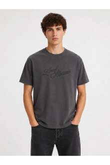 Levi's Ss Relaxed Fıt Tee 2 Phantom Erkek Antrasit Tişört A2082-0419 