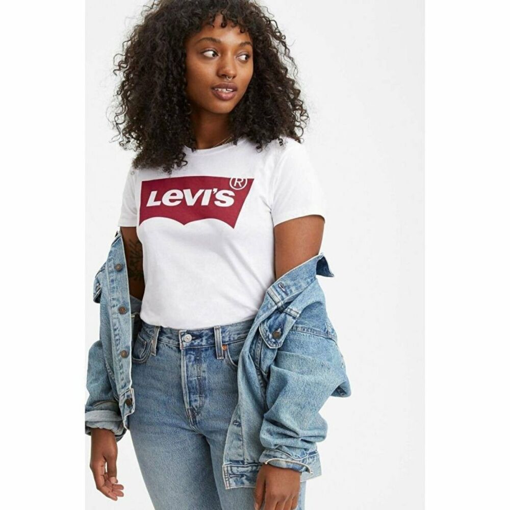 Levi's The Perfect Tee Large Batwıng Kadın Beyaz Tişört 17369-1310 (1)