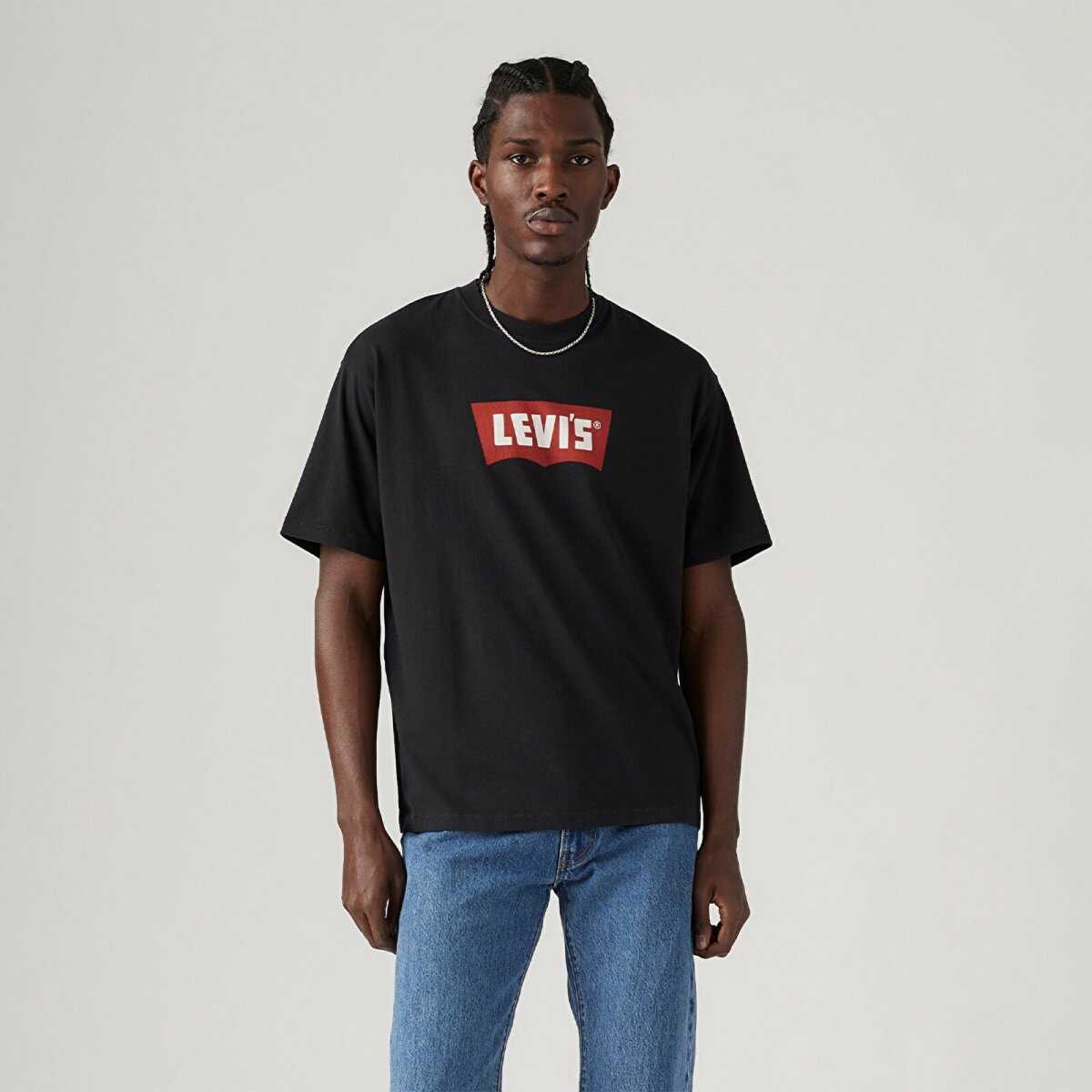 Levi's Vıntage Bw Graphıc Tee Vıntage Chılı Oıl Batwıng Cavıar Erkek Antrasit Tişört 005F9-0000