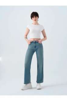 Loft Bella Salina Green Cast Wash Kadın Jean Pantolon 