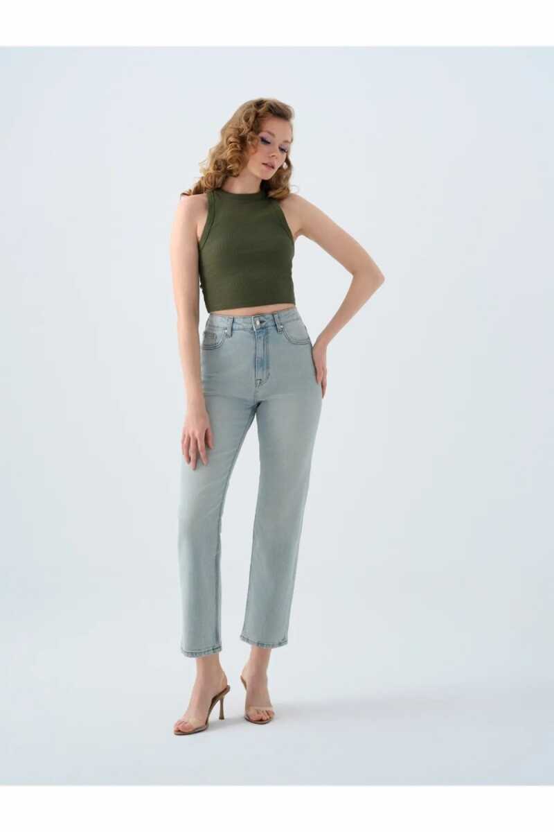 Loft Cosfort Straıght Carmen Vıntage Ice Blue Wash Kadın Jean Pantolon LF2038797 - 1