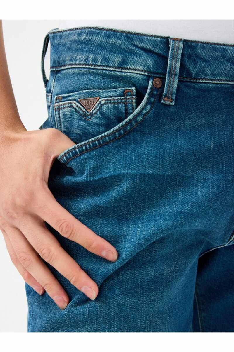 Loft Elton Dante Green Wash Erkek Jean Pantolon LF2038709 - 5