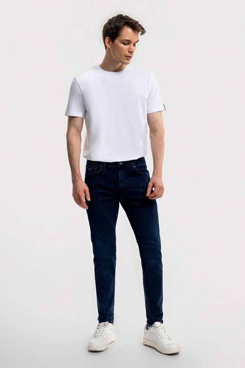 Loft Justın Martın Dark Blue Black Wash Erkek Jean Pantolon LF2035717 - 1