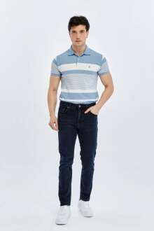 Loft Ricardo Enzo Blue Black Wash M Erkek Jean Pantolon LF2043530 