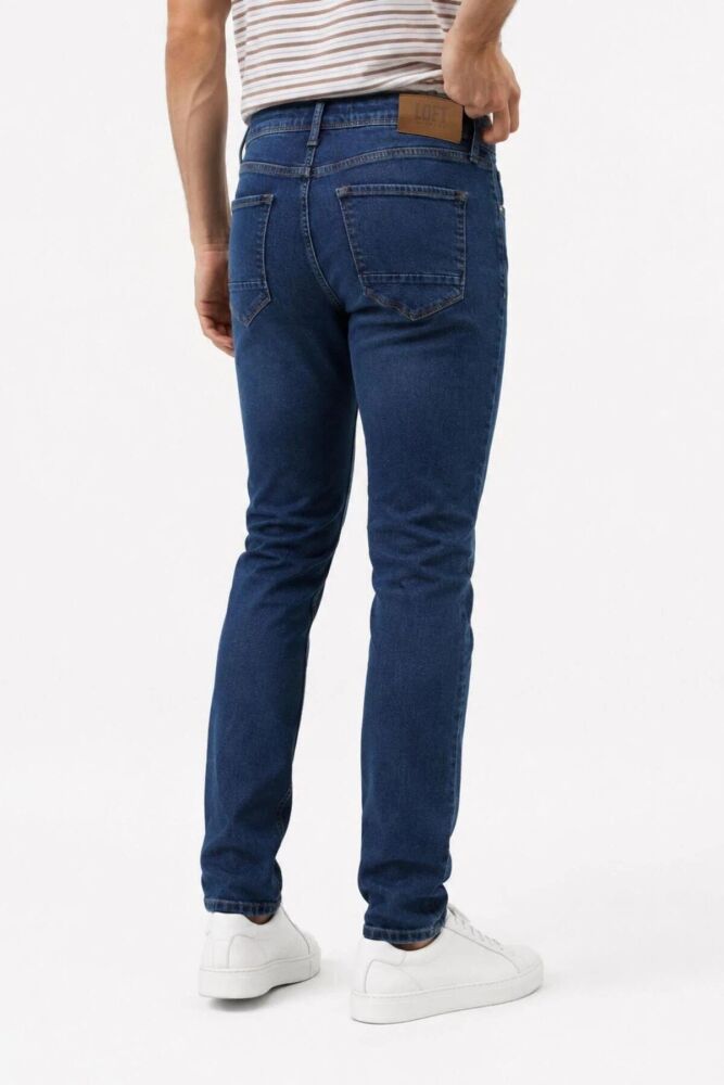 Loft Ricardo Enzo Dark Blue Wash M Erkek Jean Pantolon LF2043531 (1)