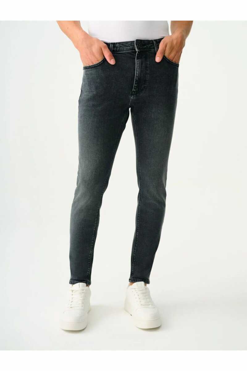 Loft Justin Smoked Grey Wash Erkek Jean Pantolon LF2037012 - 2