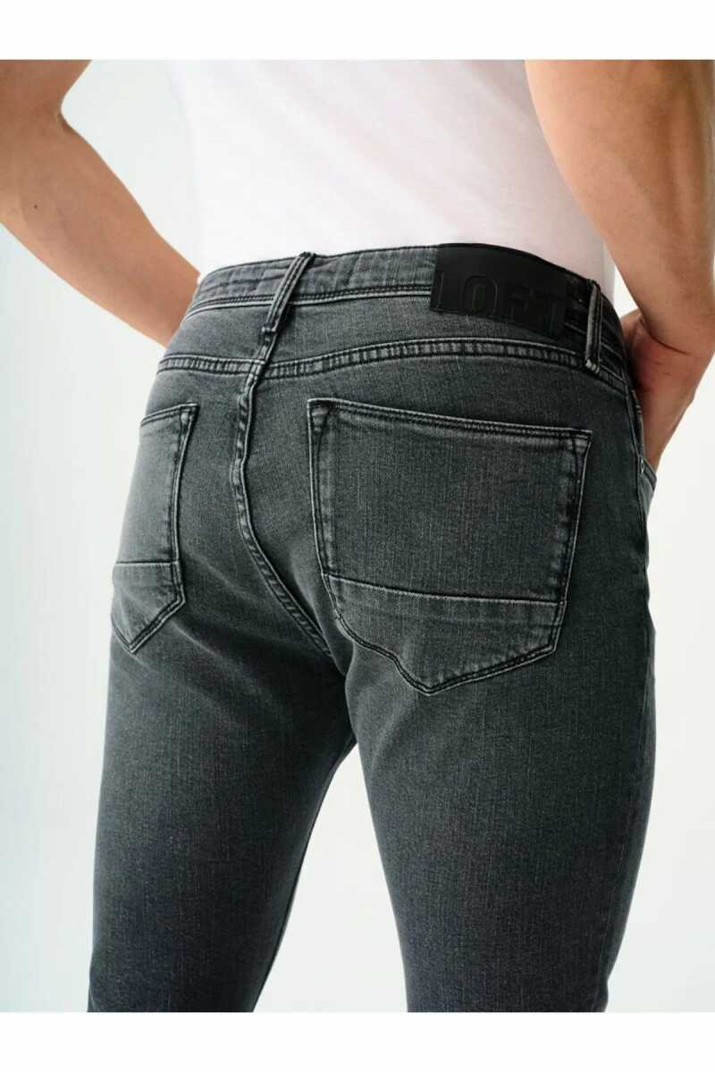 Loft Justin Smoked Grey Wash Erkek Jean Pantolon LF2037012 - 5