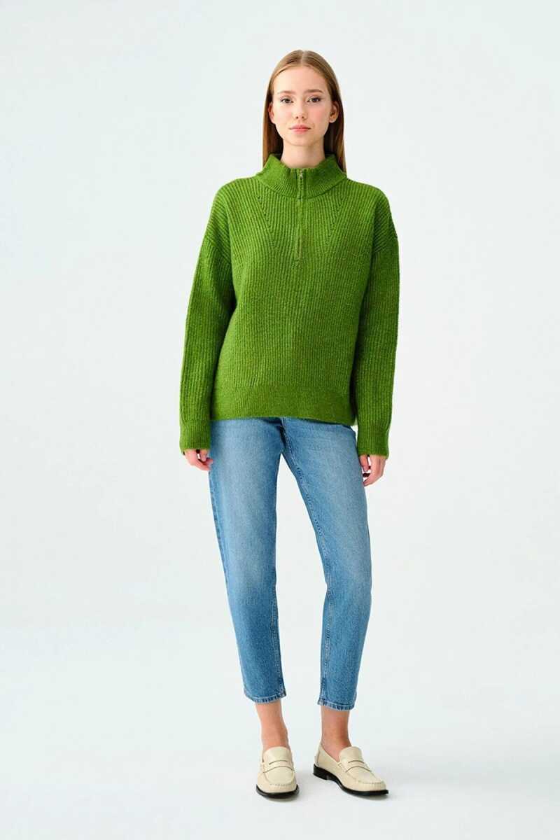 Loft Stella Mıd Blue Wash Mom Kadın Jean LF2037084