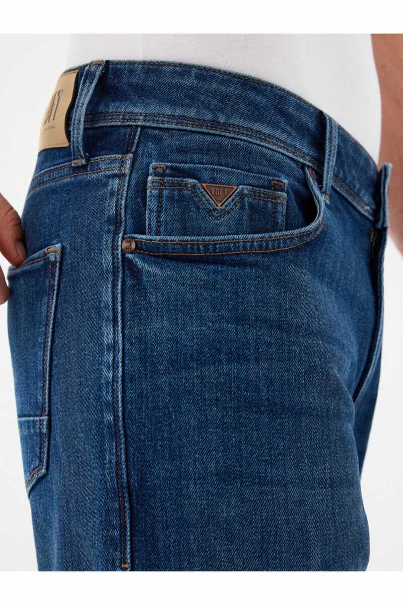 Loft TerryBrown Lukas Dark Wash Erkek Jean Pantolon LF2037013 - 5