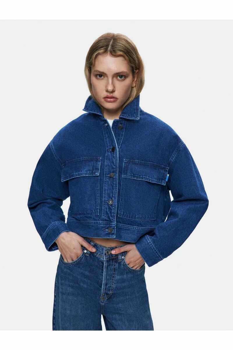 Ltb Skyla Ailia Wash Kadın Jean Ceket - Ltb (1)