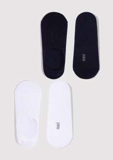 Mavi 2 Li Paket Beyaz Babet Erkek Çorap 092594-620 