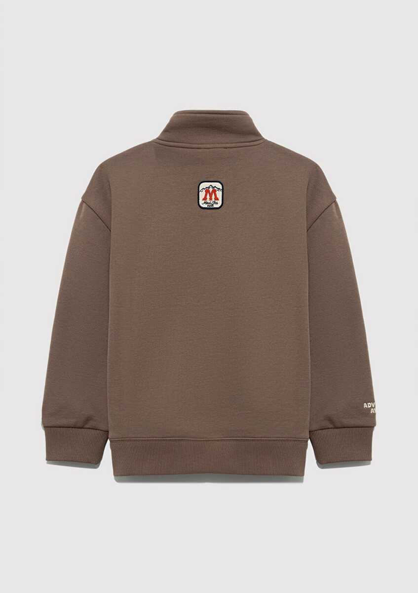 Mavi 6S10151-87181Mavi Logo Kahverengi Loose Fit Çocuk Sweat Sweat - Mavi (1)
