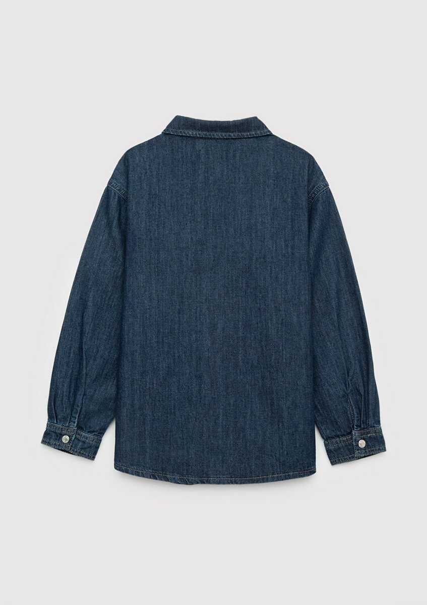 Mavi Adryan 90lar Koyu Mavi Denim Çocuk Jean Gömlek 6221158-A4157 - 3