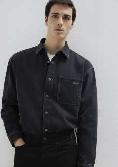 Mavi Aıdan Cloudy Smoke Mavi Black Erkek Jean Gömlek 0210588-85622 