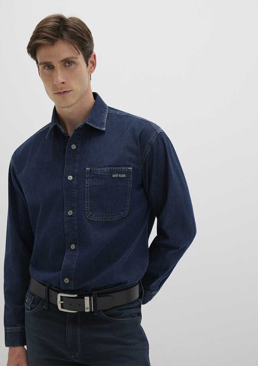 Mavi Aidan Mavi Black Vintage Indigo Mavisi Jean Gömlek 0210588-90768