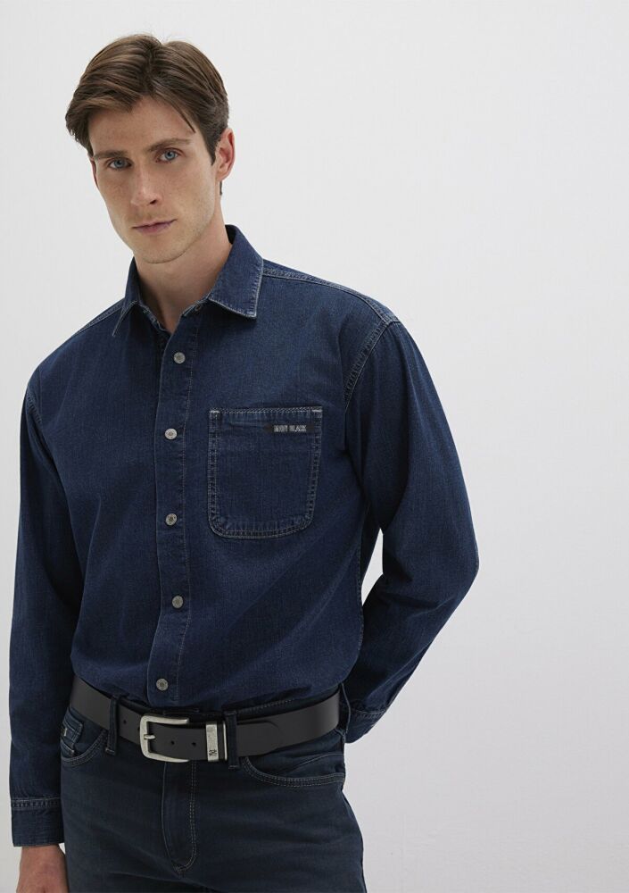 Mavi Aidan Mavi Black Vintage Indigo Mavisi Jean Gömlek 0210588-90768
