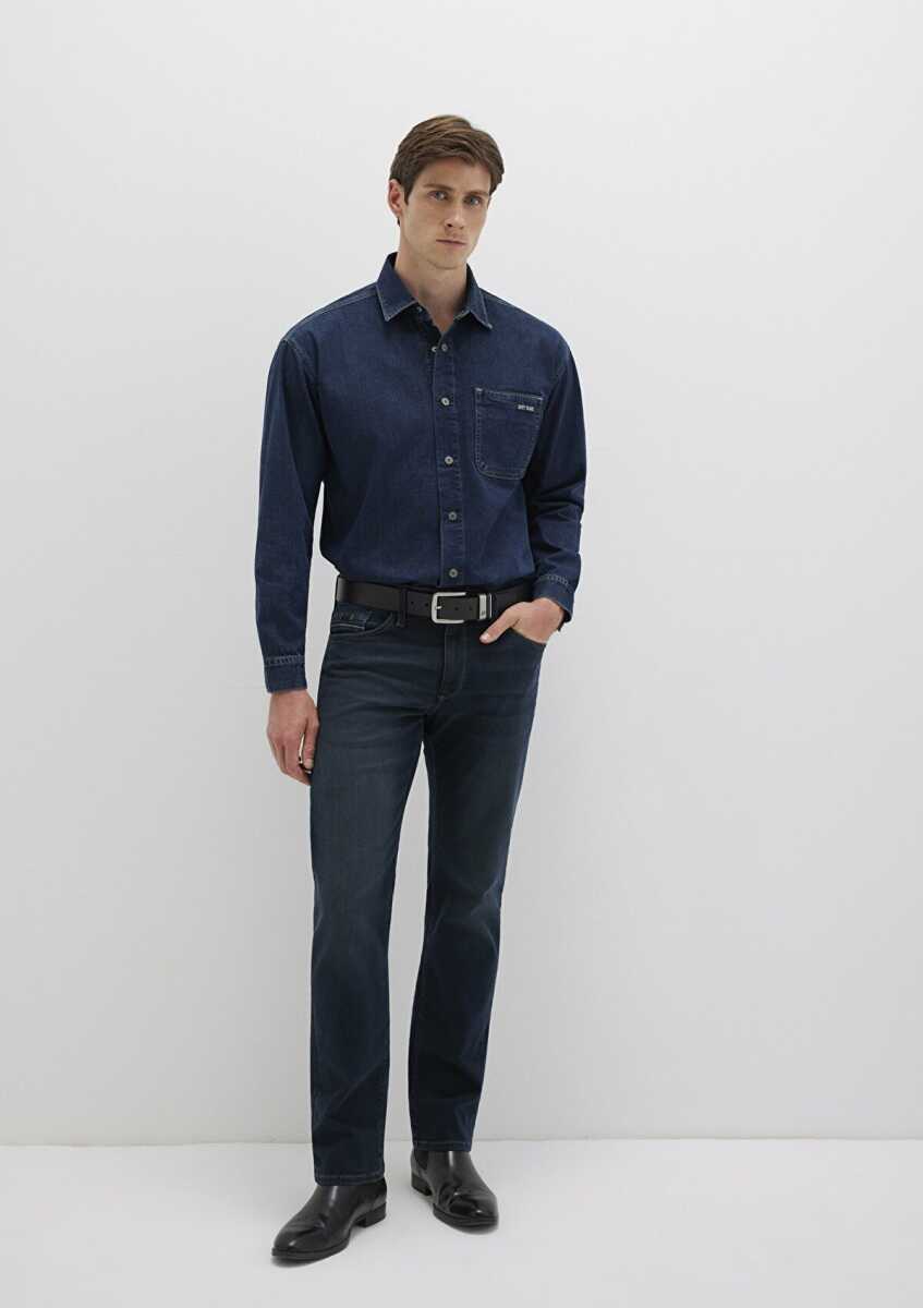 Mavi Aidan Mavi Black Vintage Indigo Mavisi Jean Gömlek 0210588-90768 - 3