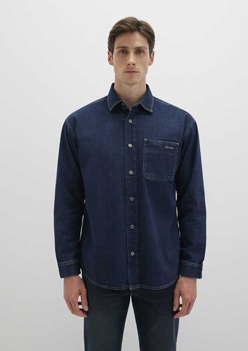 Mavi Aidan Mavi Black Vintage Indigo Mavisi Jean Gömlek 0210588-90768 - 4