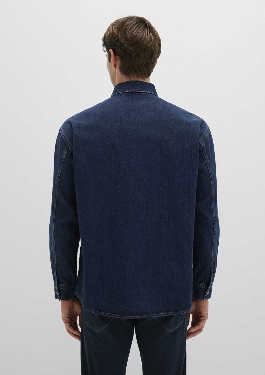 Mavi Aidan Mavi Black Vintage Indigo Mavisi Jean Gömlek 0210588-90768 - 5