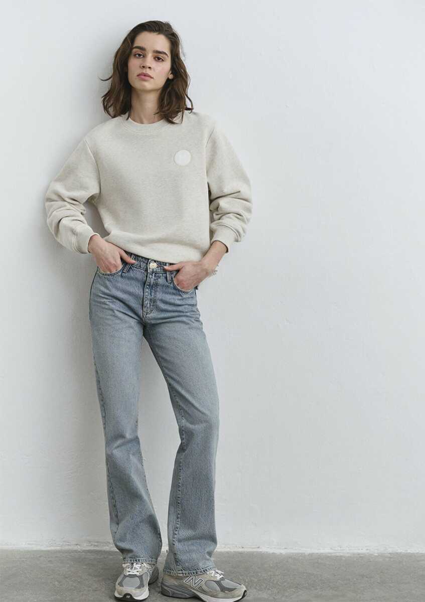 Mavi ane Classic Denim Puslu Açık Mavi Kadın Jean Pantolon 1010917-89059 - Mavi (1)