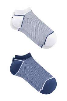 Mavi Ankle Gri Melanj Erkek Çorap 0910192-24386 