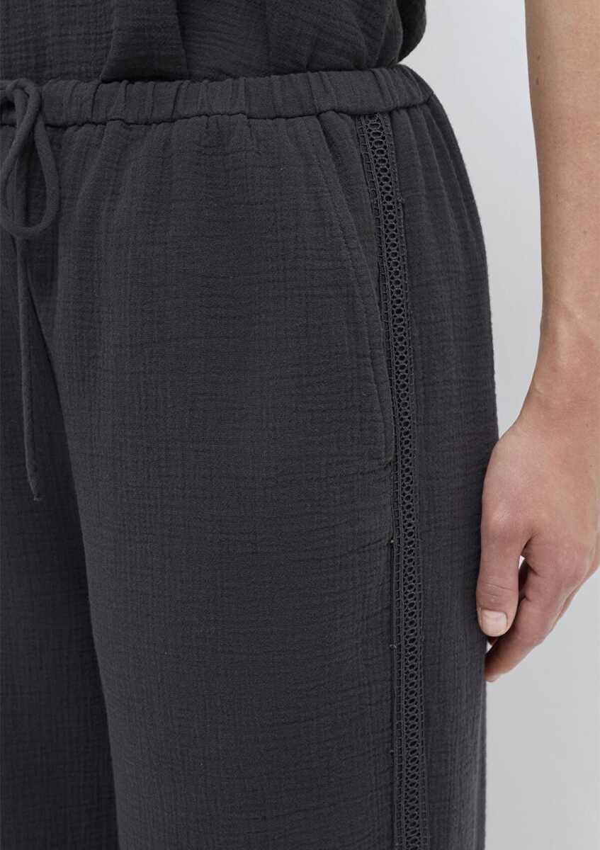 Mavi Antrasit Geniş Paça Kadın Pantolon 1011200-70087 - 7