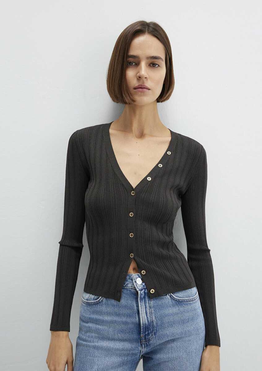 Mavi Antrasit Kadın Hırka 1710864-70262 - Mavi (1)